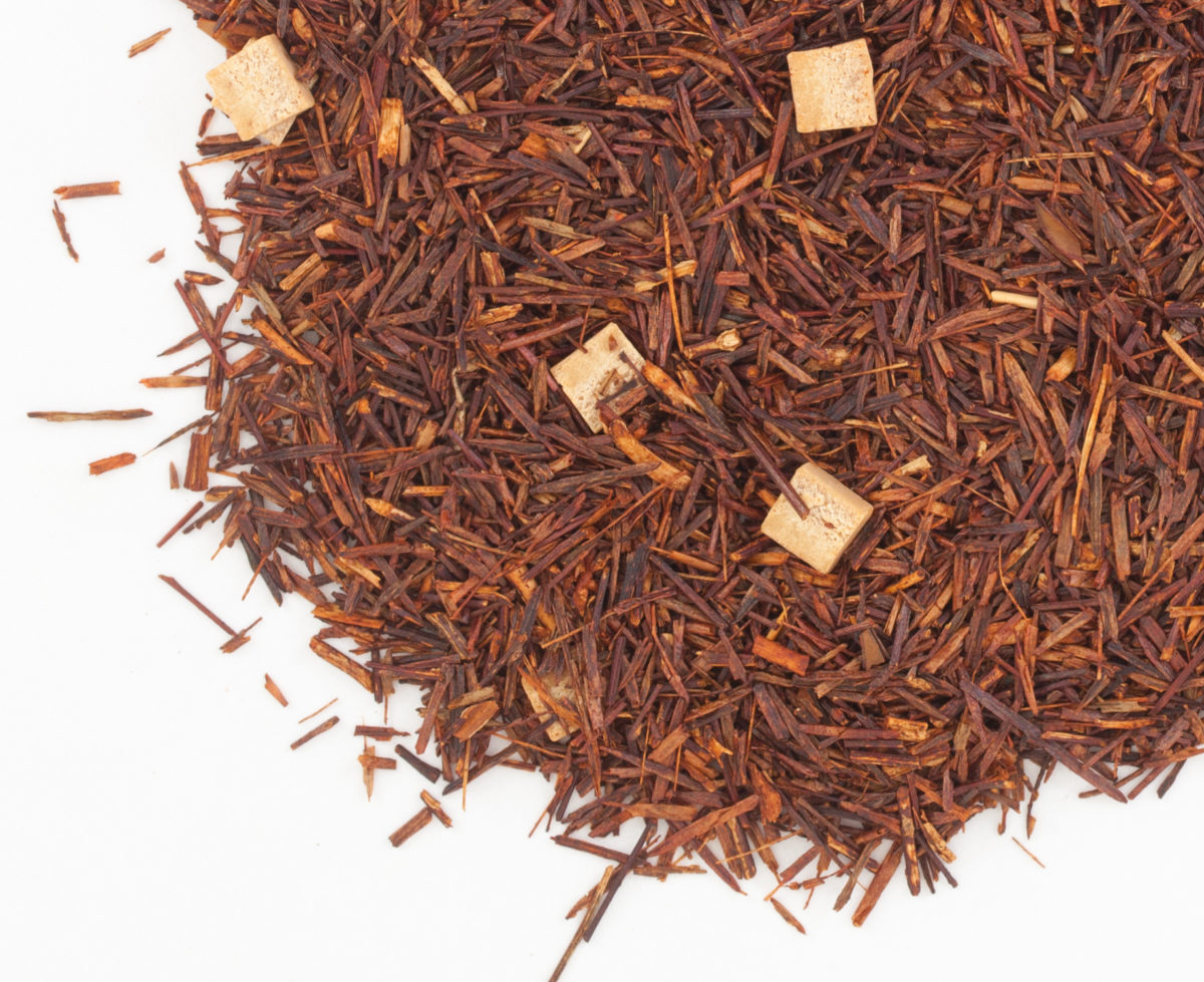 Luxurious Rooibos Cream Caramel with creamy bits of real caramel.