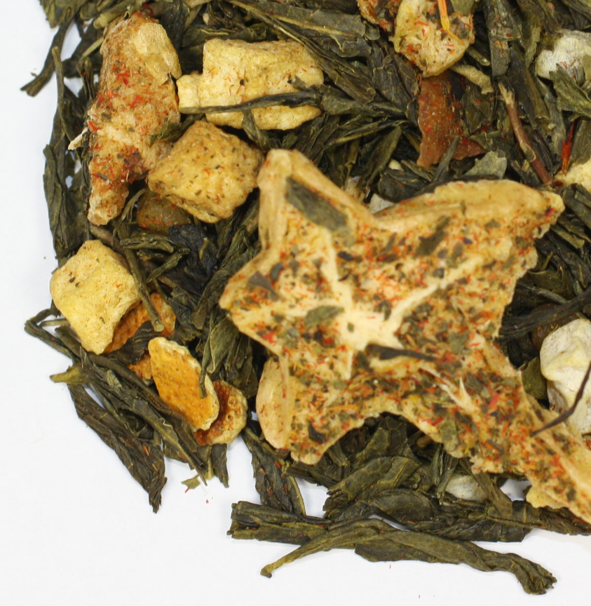 Starburst is decorative and delicious! Premium green tea, papaya, mango, and starfruit makes up this blend
